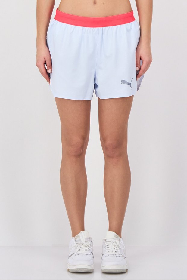 Women Sportswear Fit Ultraweave Split Running Shorts, Icy Blue