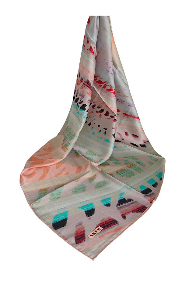 Silk K Crepe Satin Scarf 2026 Summer Season 9155701-362