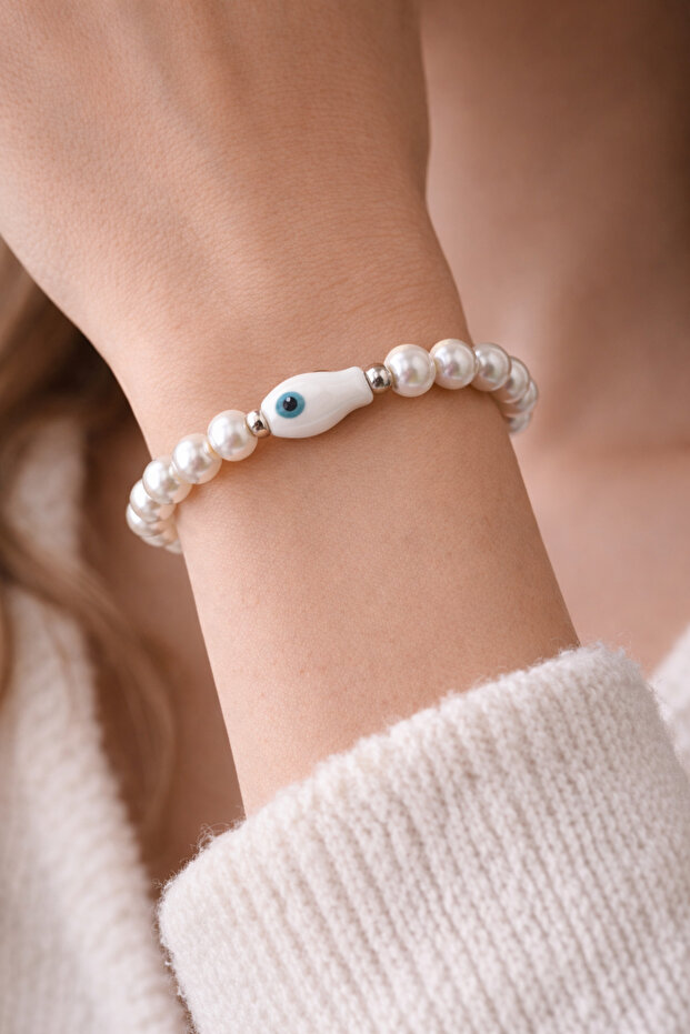 Ceramic Fish Pearl Bracelet - 1