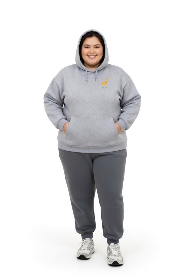 Fashion Hunter Giraffe – Heeled Design Sweatshirt / Hoodie (Optional)