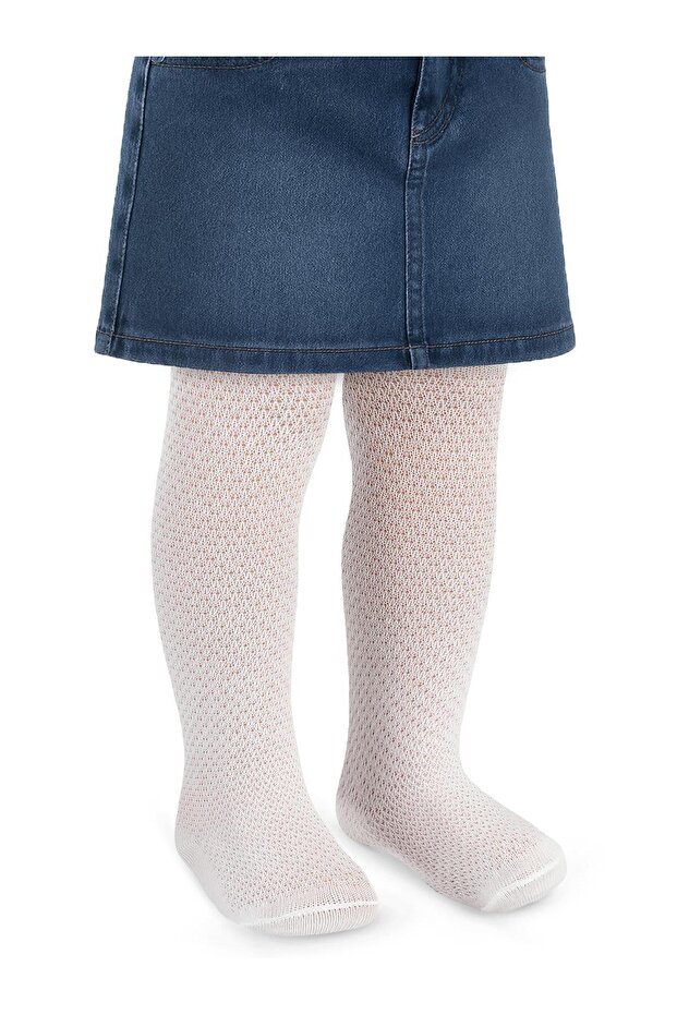 Lacoste Baby Girl 6- Pantyhose - Beige