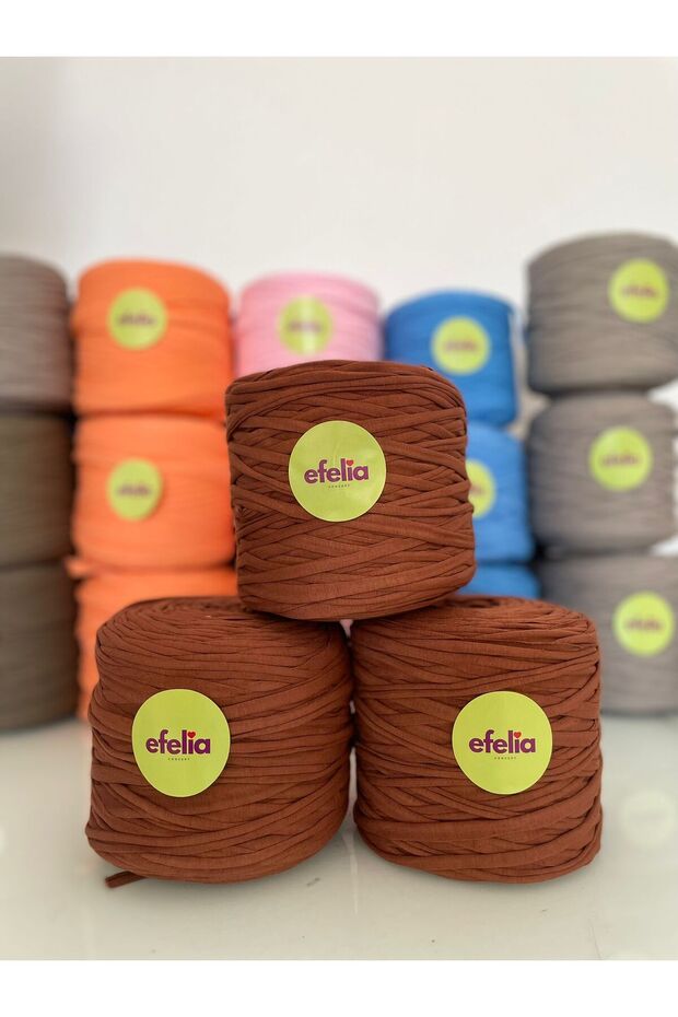 Tile Braided Combed Cotton Yarn Bag g Yarn - (600-650Gr) 1 Piece