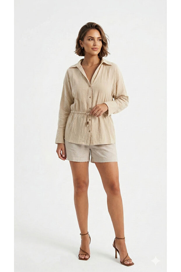 Belden Ruched Design Shirt