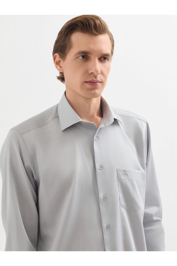 Açık Gri Gömlek - 4