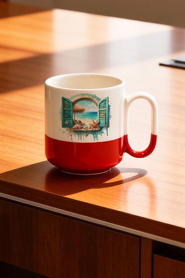 Window Design Ceramic Printed Pro Mug 330ml - 2