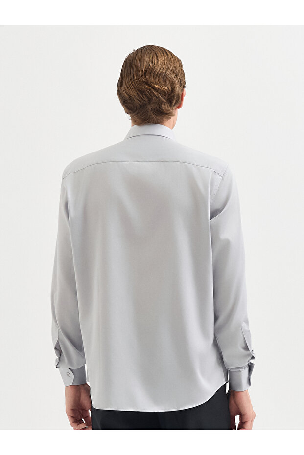 Açık Gri Gömlek - 6