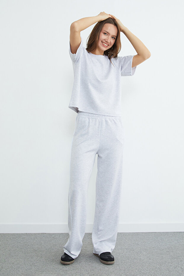 Piped Crew Neck Modal 2-Piece Set - 4