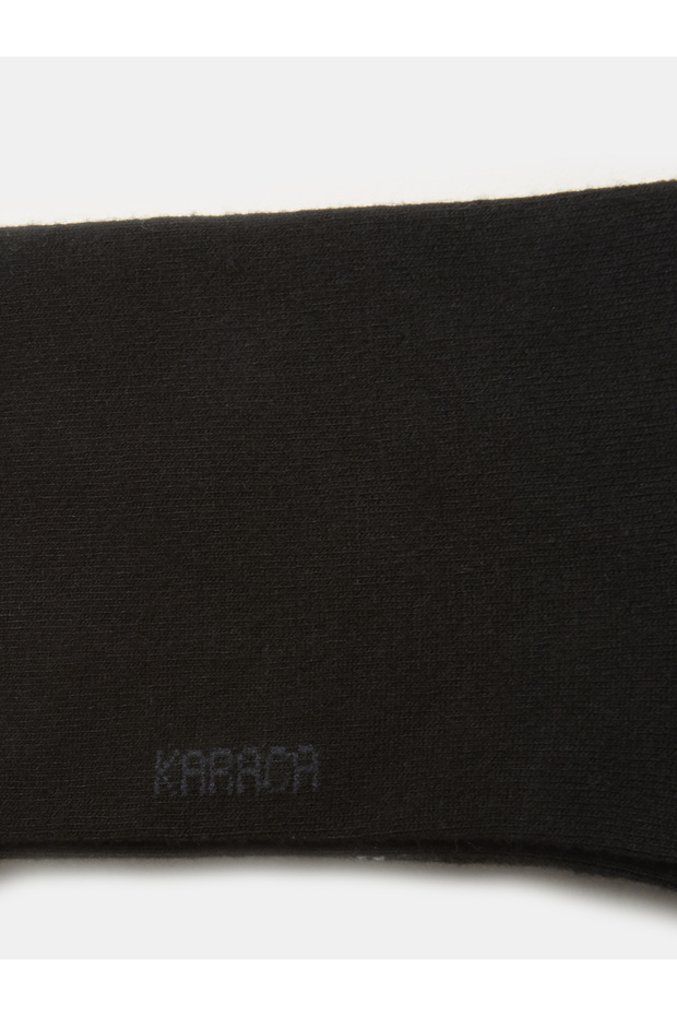 Siyah Desenli Bambu Çorap - 2