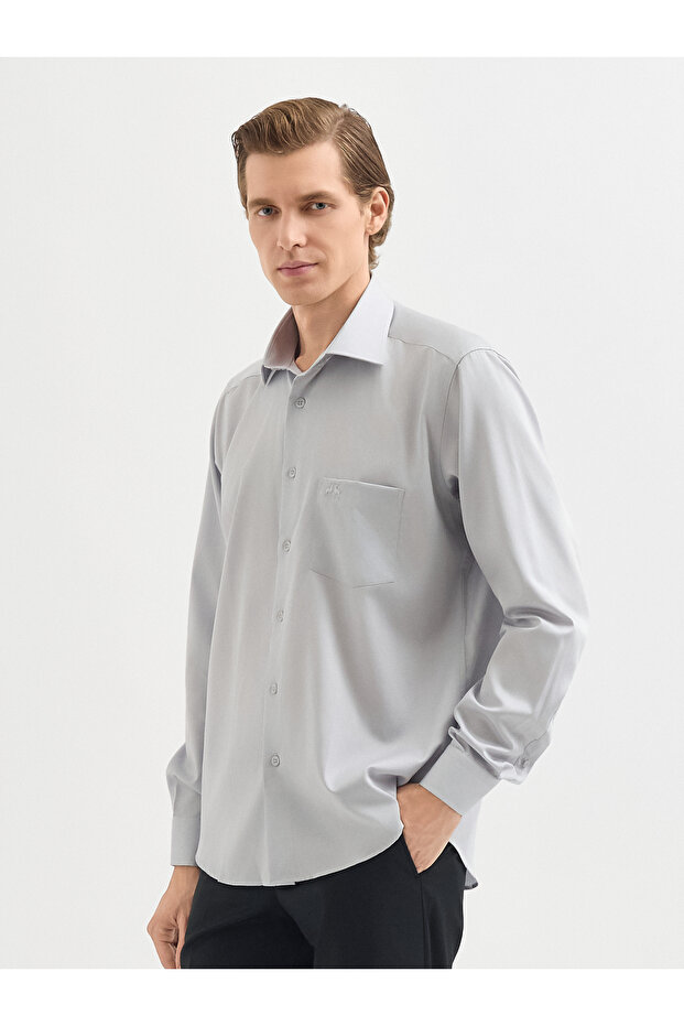Açık Gri Gömlek - 3