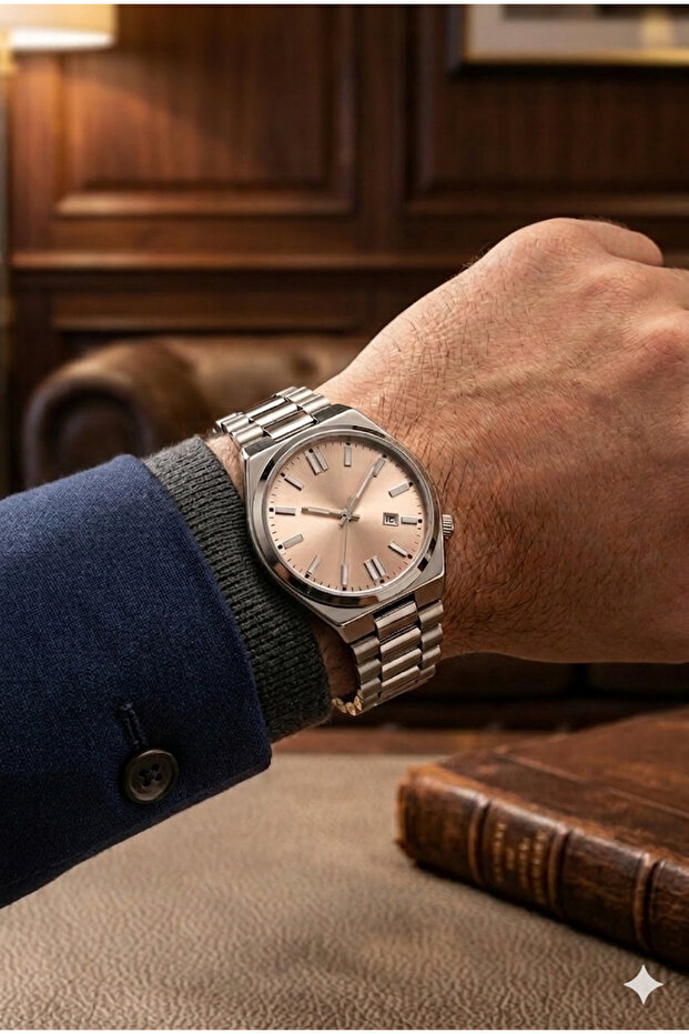 Analog Calendar Men's Wristwatch with Special Watch Box