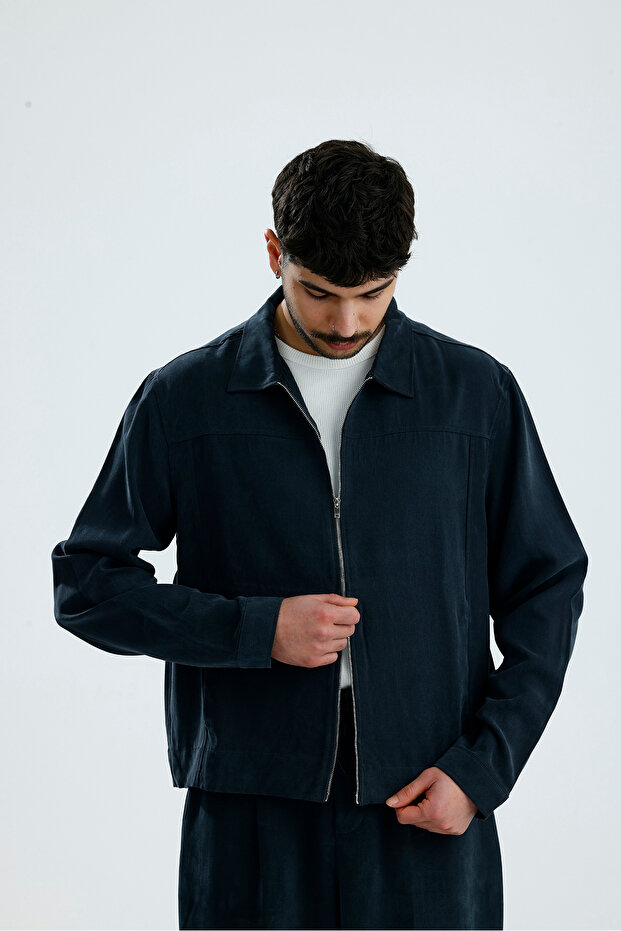 Transitional Double Zippered Premium Modal Fabric Jacket - 6