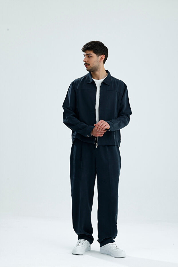 Transitional Double Zippered Premium Modal Fabric Jacket - 2