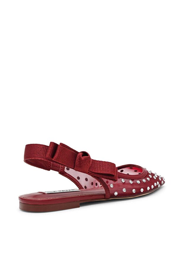 Olyvia-r Solid Cherry Red Flats - 2