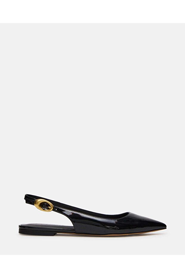 Ottie Solid Black Flats