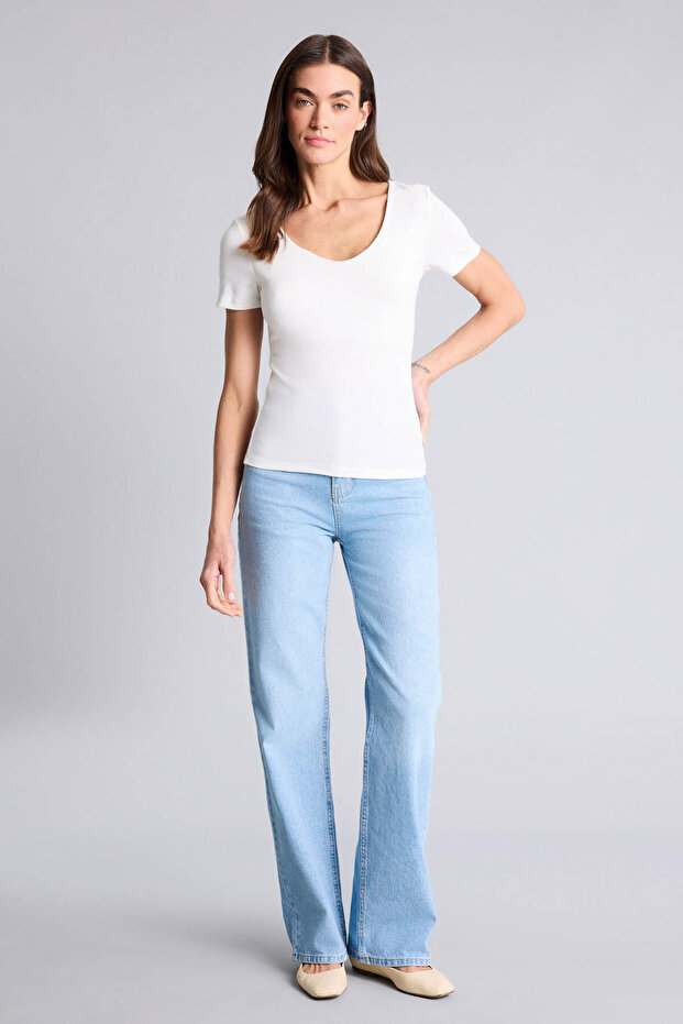 Tricou Slim Fit Basic modal H3873AX26SP - 2