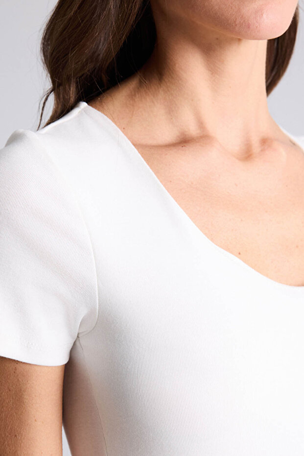 Tricou Slim Fit Basic modal H3873AX26SP - 4