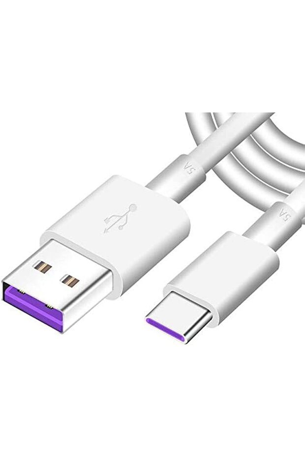 كابل الشحن السريع من هواوي، منفذ USB من النوع C، 5 أمبير، طول 1 متر، شحن ونقل بيانات فائق السرعة