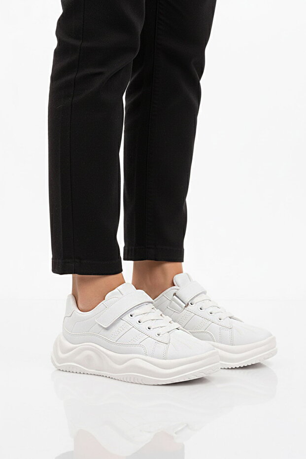 White Velcro Boys' Sneakers