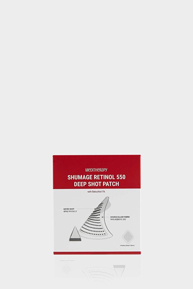 Shumage Retinol 550 Deep Shot Patch (4 Pieces) Anti-Wrinkle 550 Micro Spicules and Re