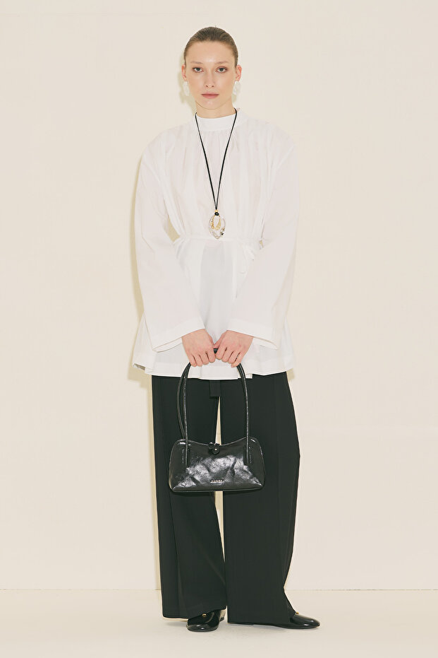 PLİSELİ TUNİK EKRU - 4