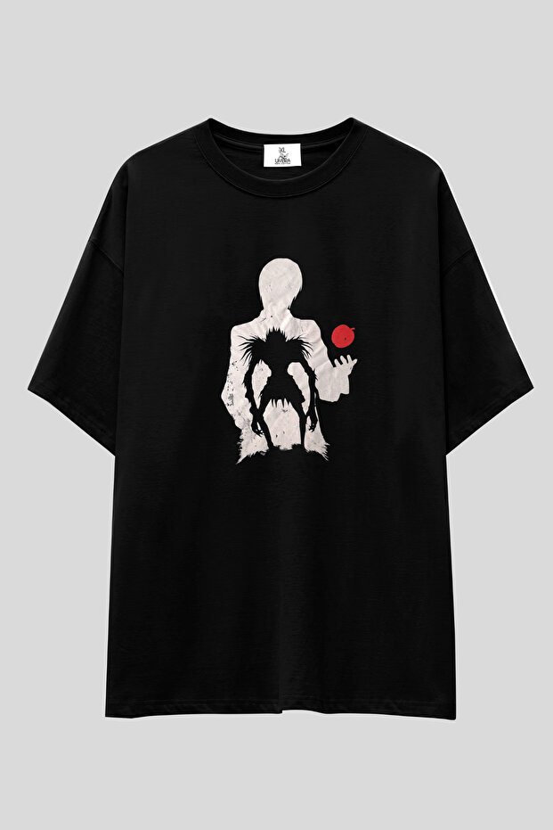Death Note Anime Oversized T-Shirt | Unisex 100% Cotton Black Printed Custom Design Anime Tee
