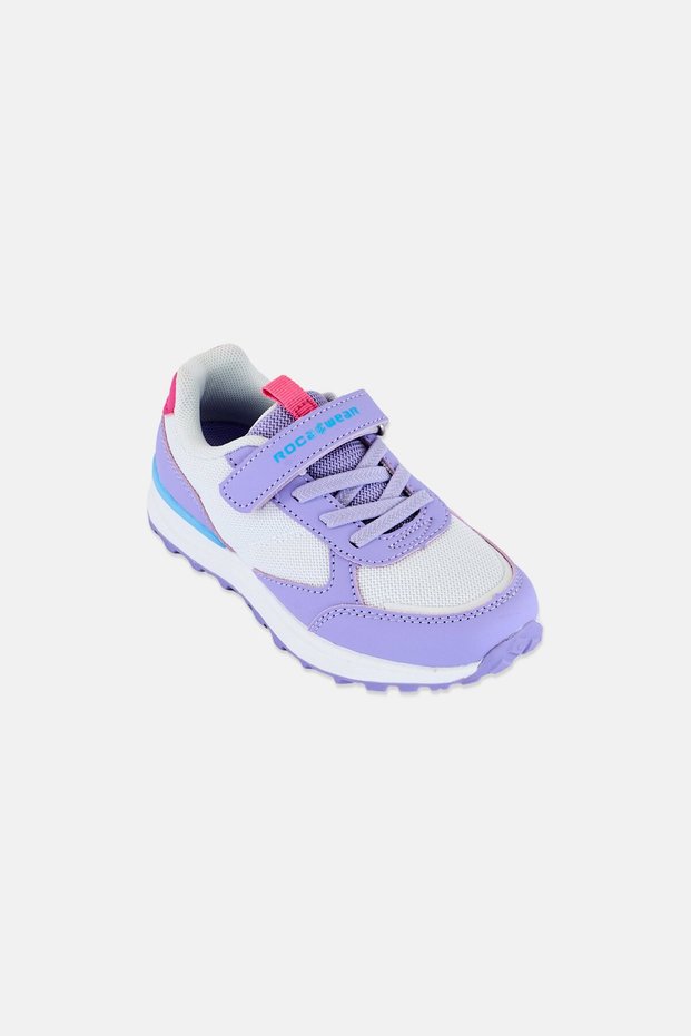 Kids Girl Velcro Closure Casual Shoes, Multicolor