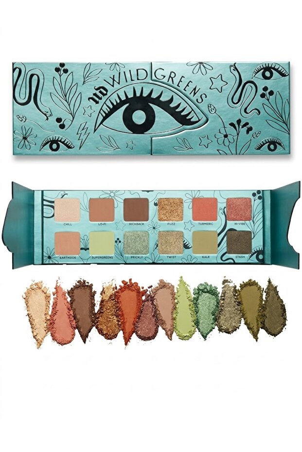 Wild Greens Eyeshadow Palette - 12 Shades