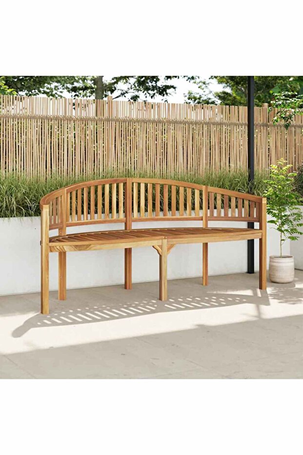 Banana Bench 180 cm Solid Teak Wood
