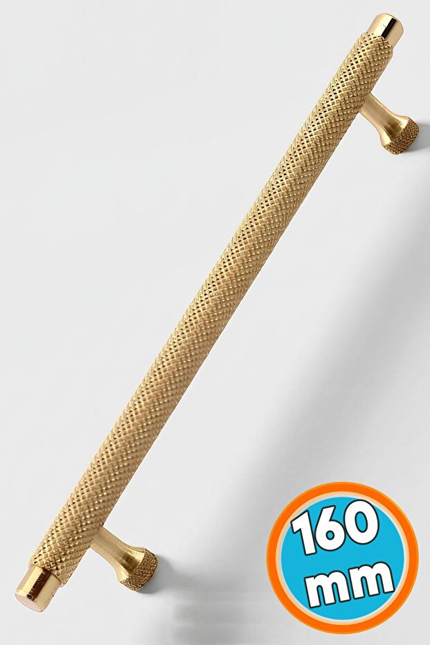 Furniture Drawer Kitchen Cabinet Cupboard Modern Cover Handles Pattern Gold Metal Handle 160 mm