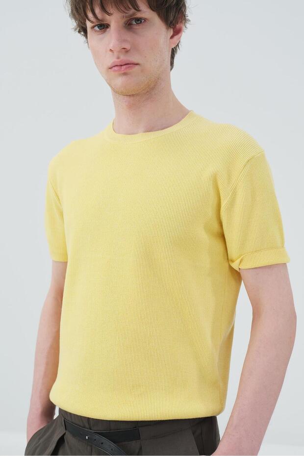 Fi̇ti̇lli̇ Dok Textured Ri Tri̇ko T-Shirt