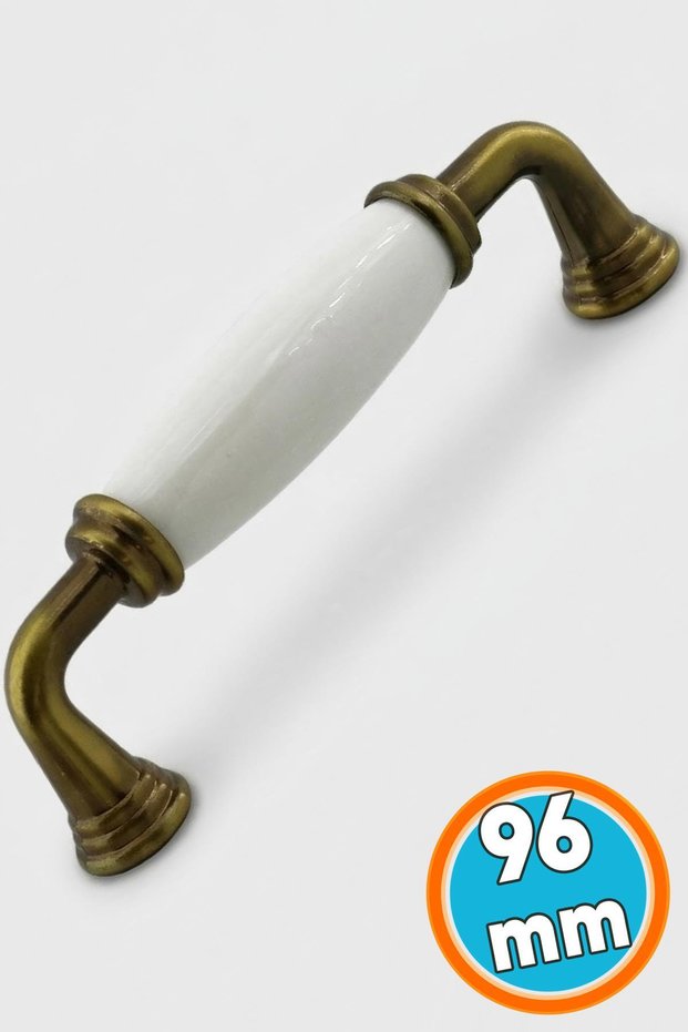 Real Porcelain Antique Yellow Handle 96 mm Furniture Drawer Kitchen Cabinet Cupboard Door Handles Handle