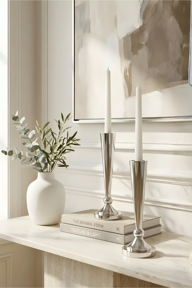 Ester Şamdan Mumluk 2'li Set - 1