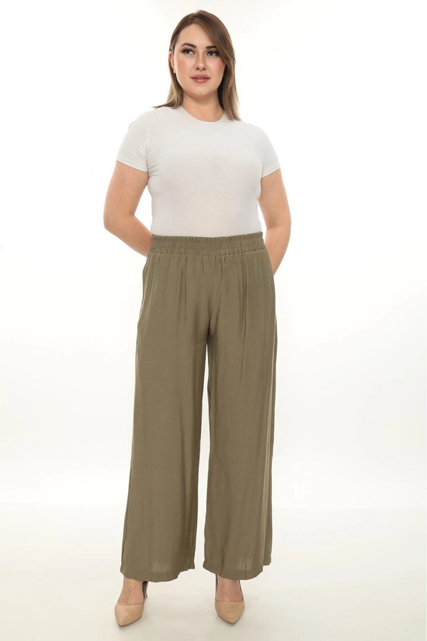 Women's Comfortable Cut Pants with Elastic Waist – Casual, Stylish and Comfortable