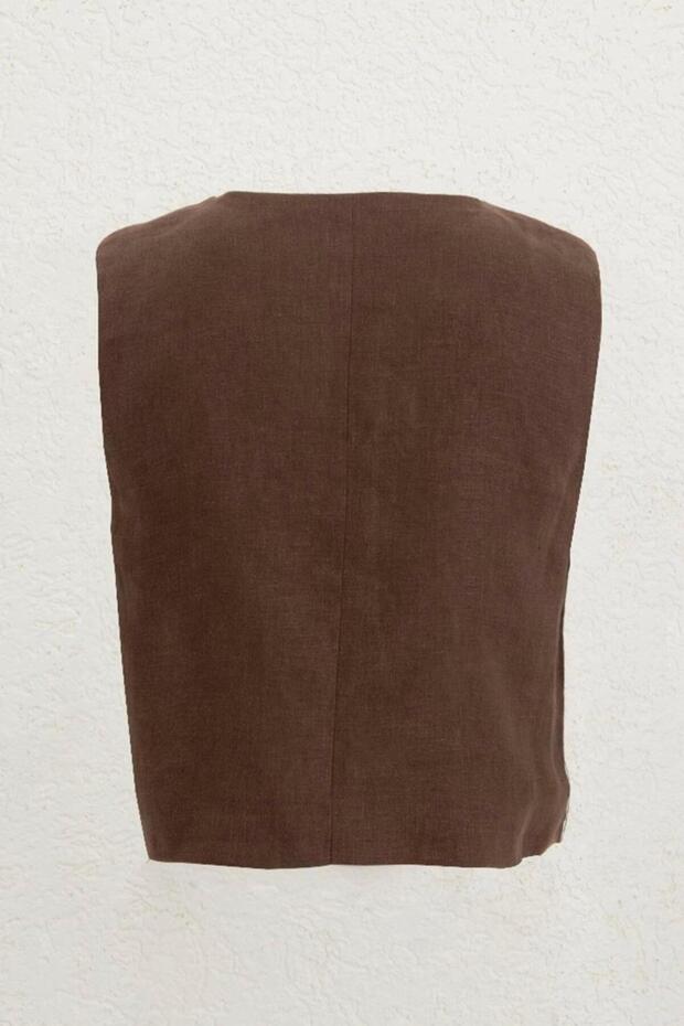 %100 Keten Yelek - 2