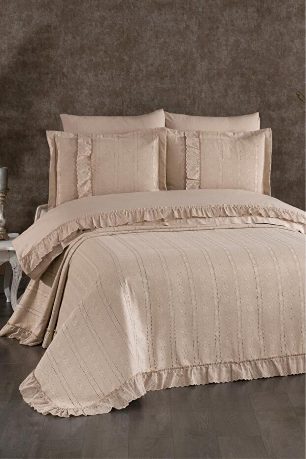 Esila Bridal Set 7 Piece Cappucino
