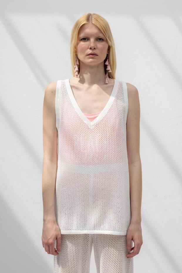 File Örgü Bluz - 5