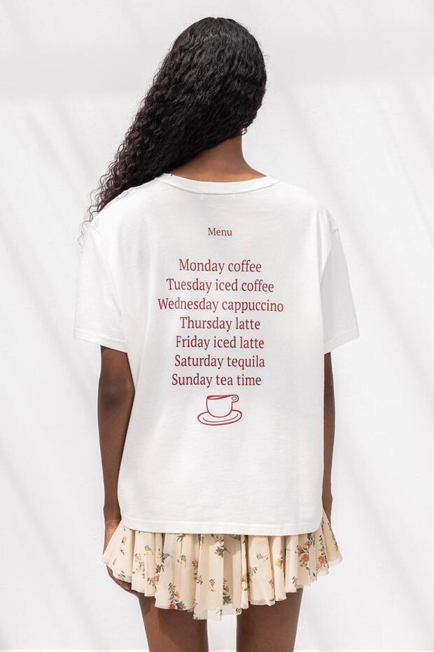 Oversize Baskılı Tshirt - 7