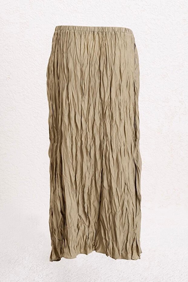 Crashlı Midi Etek - 2