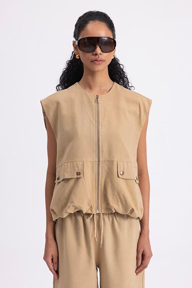 Hacimli Oversize Yelek - 5