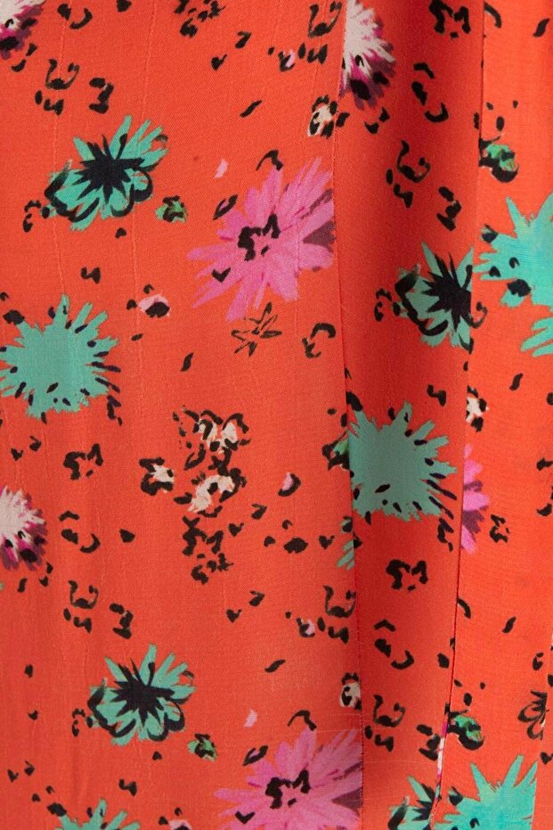 Sırt Dekolteli Midi Elbise - 3