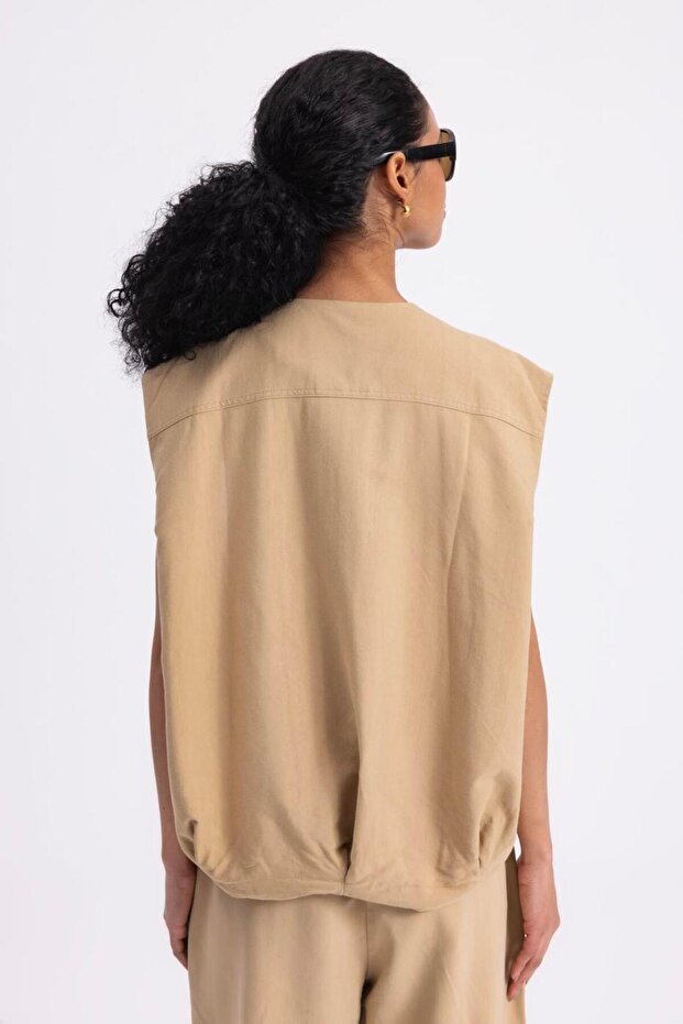 Hacimli Oversize Yelek - 7