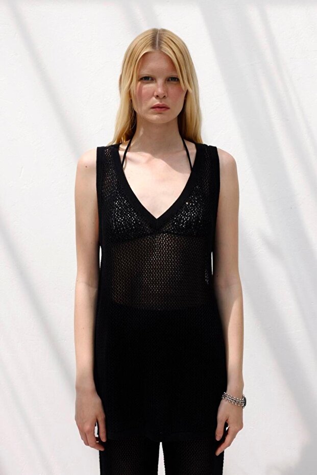 File Örgü Bluz - 4