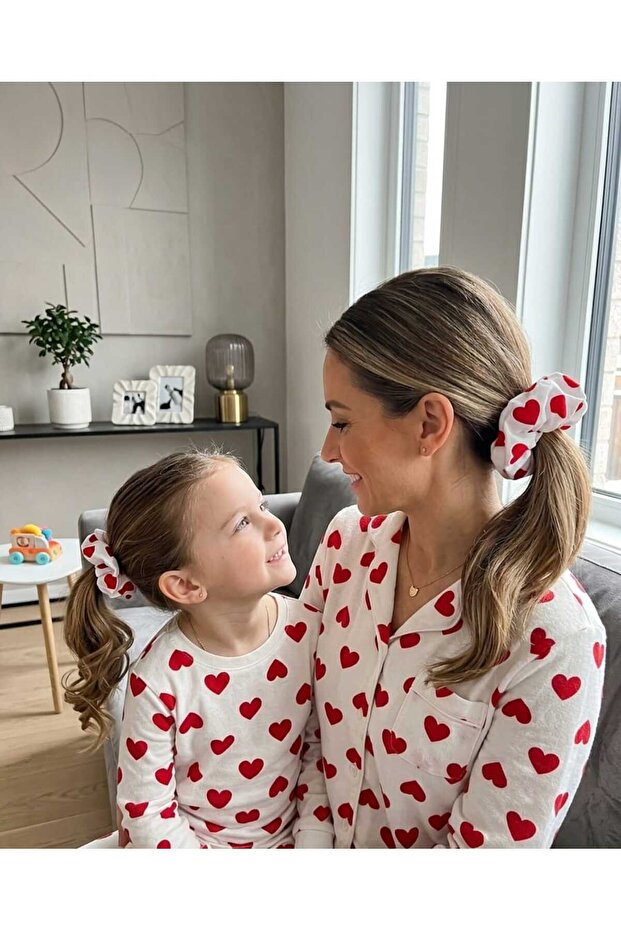 2-Piece Mother Daughter Set Hair Elastic Bun Clip