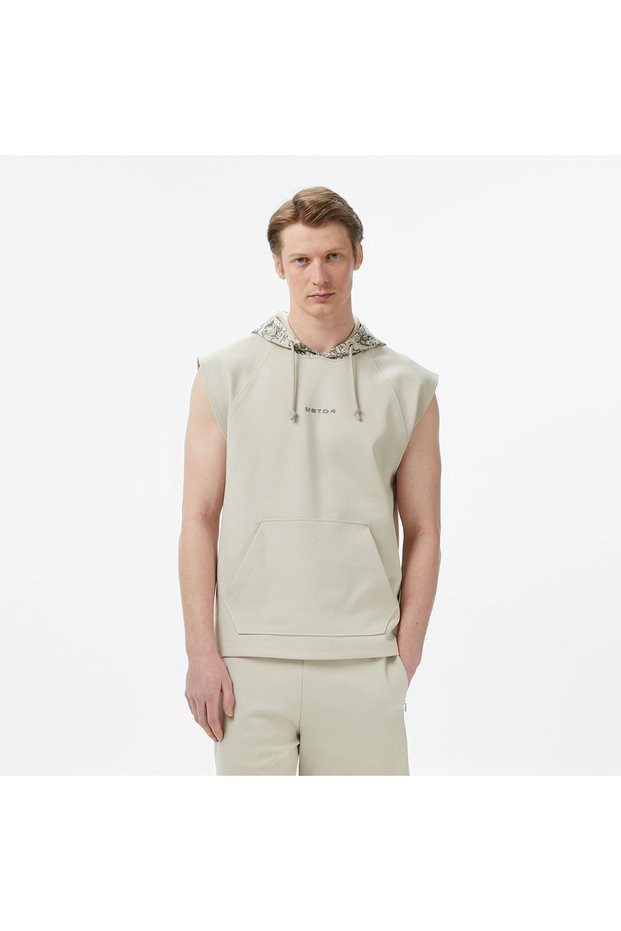 United4 Comfort Fit Men's Cream Sweatshirt
