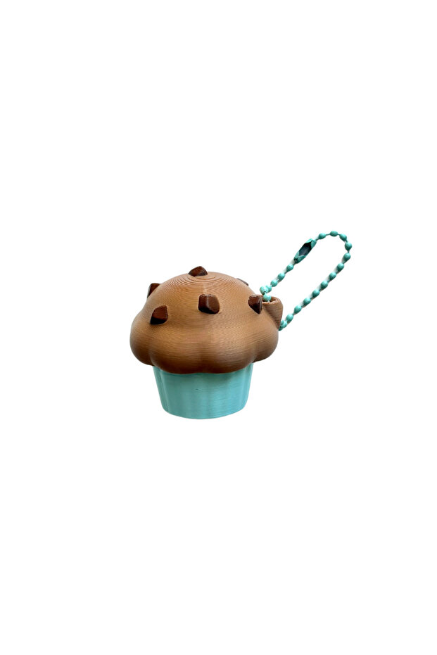 3D Printed Chocolate Chip Muffin Clicker - Mechanical Switch Sensory Gadget (Made in UAE)