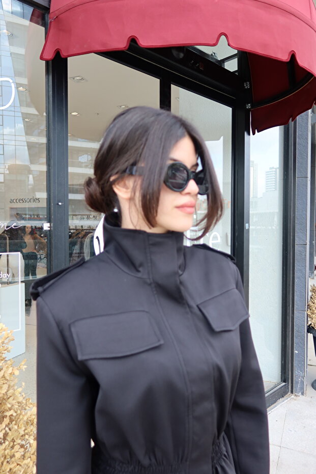 BEL DETAYLI CEKET - 2