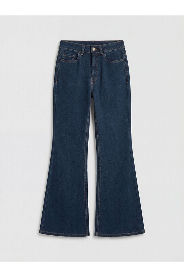 Seray New Season High Waist Flare Women's Jean Trousers