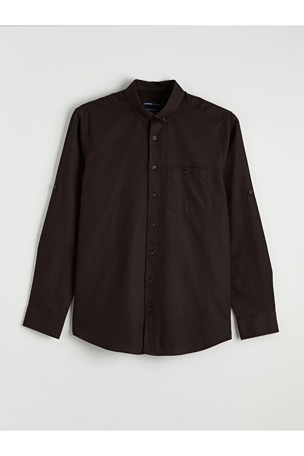Regular Fit Linen Blend Men's Shirt (S6)