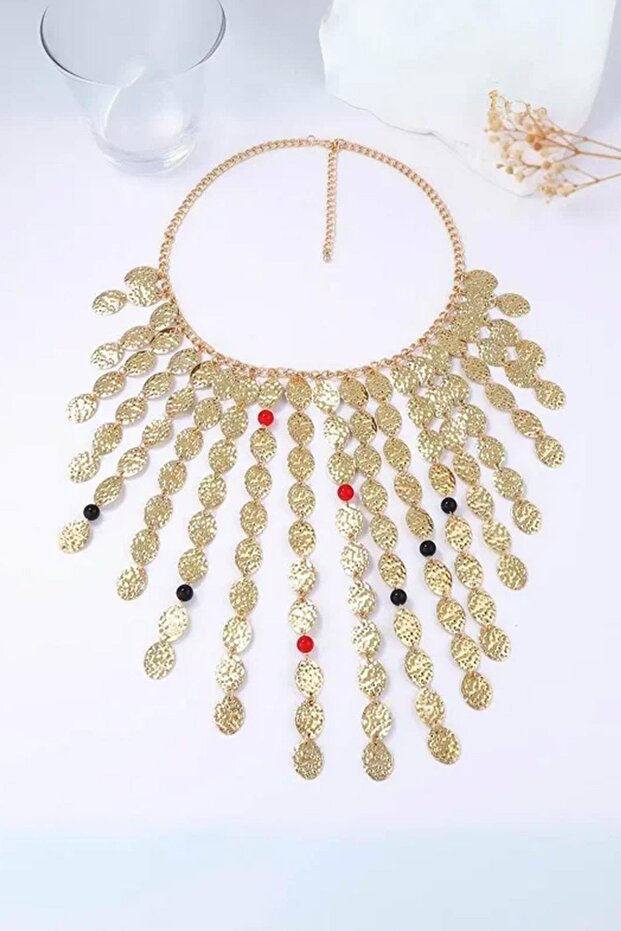 Çoklu Uzun Pullu Kolye - 2