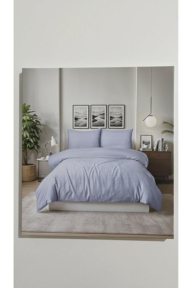 Elite Double 4-Piece Duvet Cover Set 200X220 cm - Cotton Satin Fabric